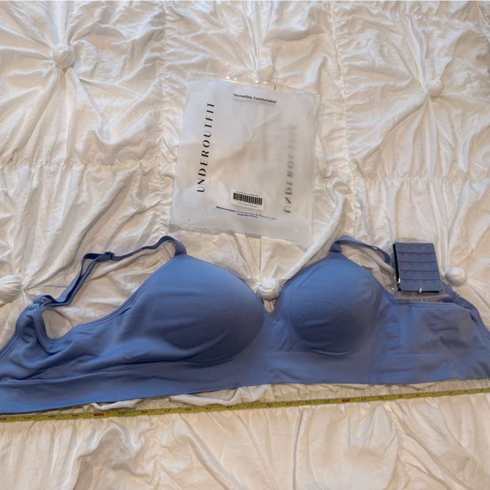Seamless Light Blue t shirt Bra